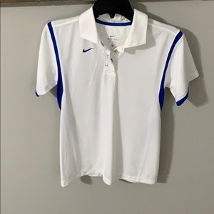 Nike dry fit button down collared shirt.